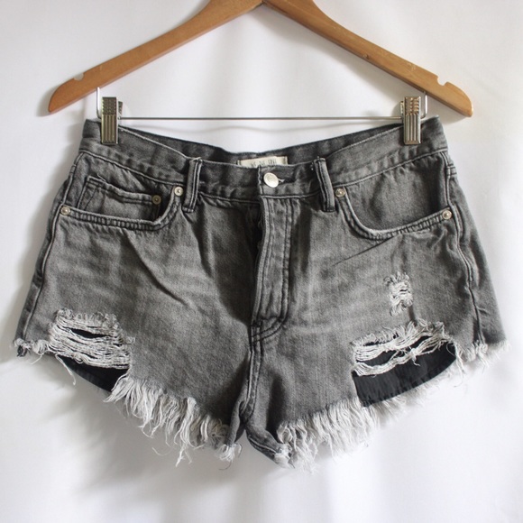 Free People Pants - Free People Loving‎ Good Vibrations Distressed Shorts
